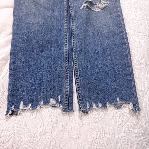 Rag & Bone Dre Low-Rise Slim Boyfriend Jeans Distressed Raw Hem Size 26 - Picture 7 of 12